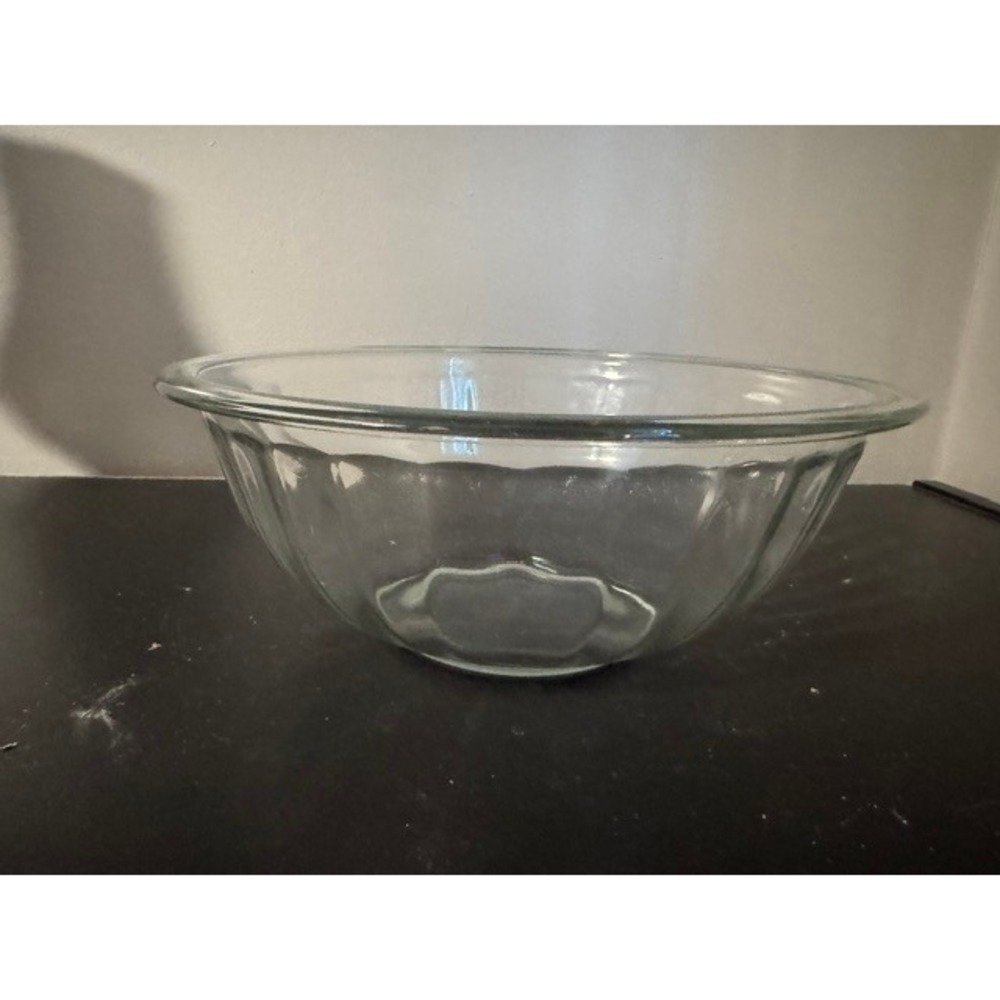 Vintage Pyrex Clear Glass mixing nesting bowl 325 2.5 qt 2.4 L
